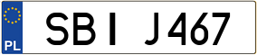 Trailer License Plate